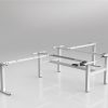 OL Agile Electric 2-Column 90° Shared Workstation Frame