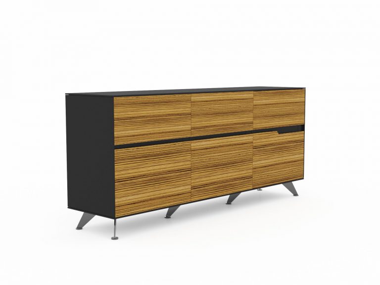 GP Novara 3 Pencil Drawers and 3 Filing Drawers Cabinet