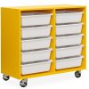 DD Cameby 10 Mobile Tote Box Melamine Trolley