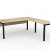 OL Axis Desk with Return and Modesty