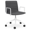 DD Nikola Meeting Chair with White Arm Rest