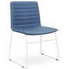DD Nikola Sled Base Chair in White Frame