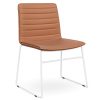 DD Nikola Sled Base Chair in White Frame