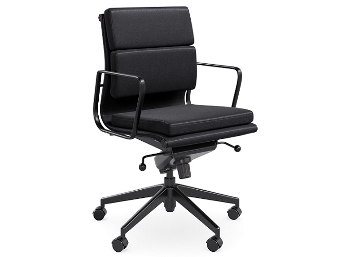 DD Milano Mid Back Chair - All Black