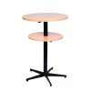MA Centre Pedestal Base Bar Table Round Top with Shelf