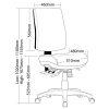 ST Galaxy Fabric Upholstered Task Chair