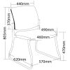 ST Maxi Sled Base Hospitality Chair - Black