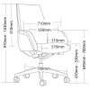 ST Captain Genuine Leather Low Back Exetutive Chair