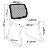 ST Maxi Mesh Back Sled Base Hospitality Chair - Black