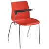 ST Pod 4 Legs Fabric Upholstered Training Chairs with Tablet Arm