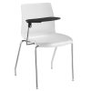 ST Pod 4 Legs Fabric Upholstered Training Chairs with Tablet Arm