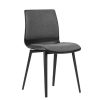 ST Pod Fabric Upholstered Breakout Chair with Black Base