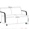ST Concept Fabric Upholstered 2 Seater Lounge