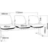 ST Maxi Fabric Upholstered Beam Seating