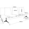 ST Pod Fabric Upholstered Beam Seating