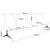 ST Pod Fabric Upholstered Beam Seating