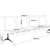 ST Vinn Mesh Back Fabric Upholstered Seat Beam Seating