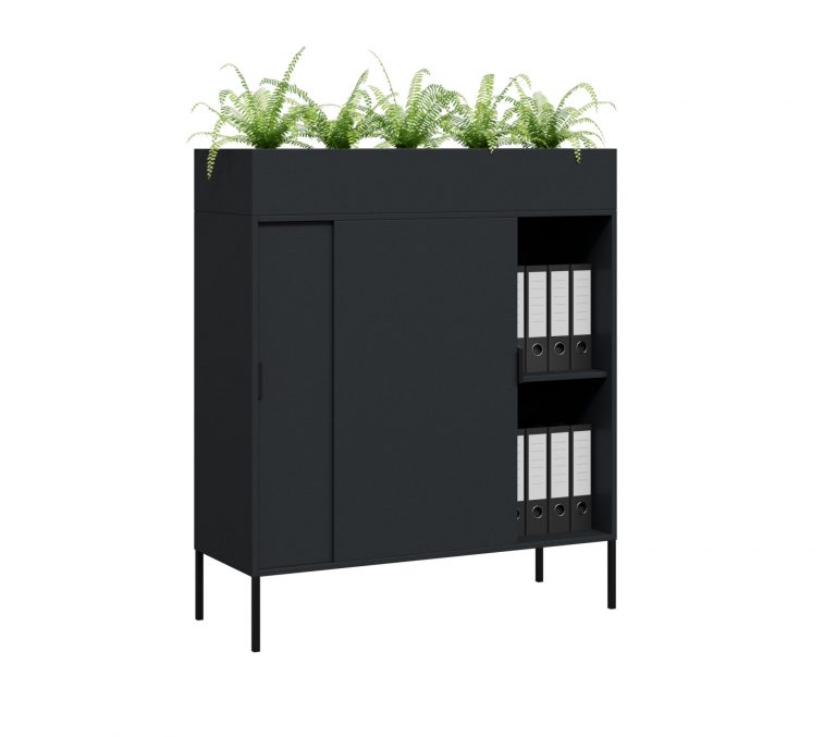 DD Sliding Door Planter Storage